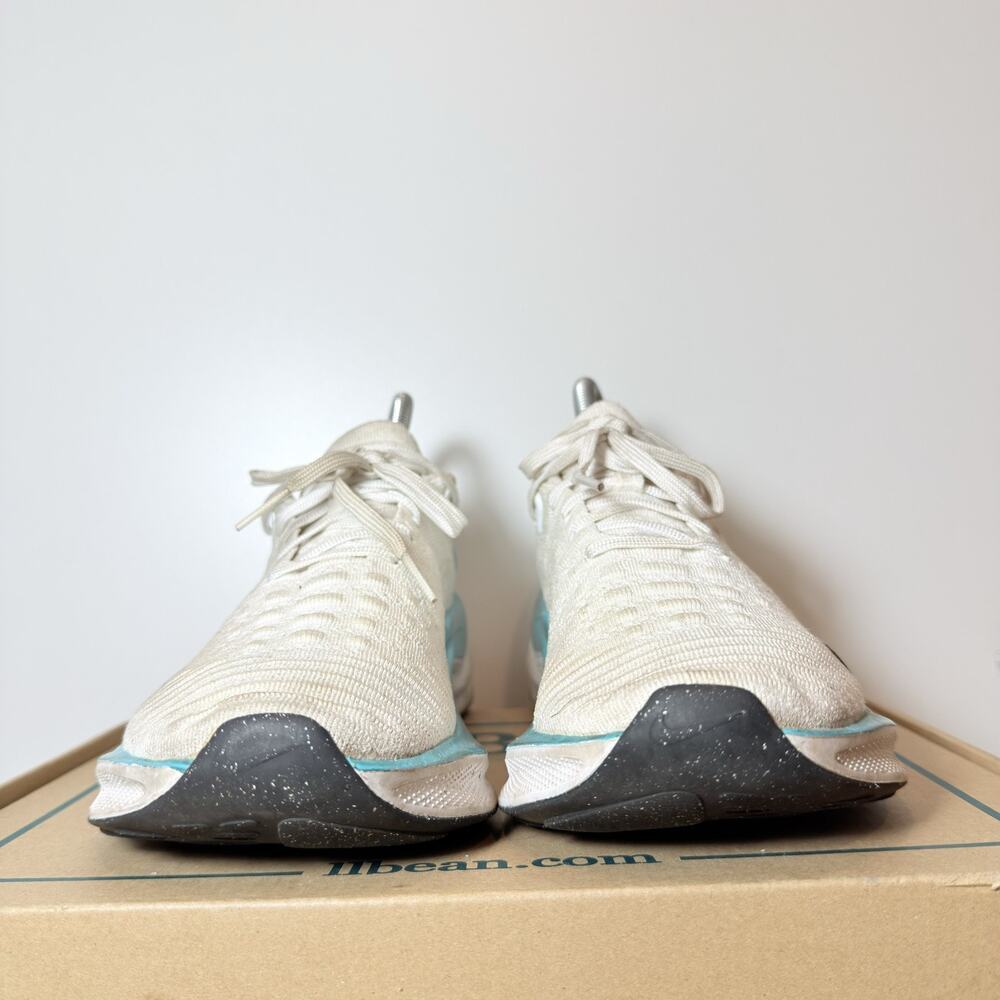 Women's Size 8 Nike ReactX InfinityRN 4 White Blue Flyknit Road Running Shoes - Picture 5 of 8